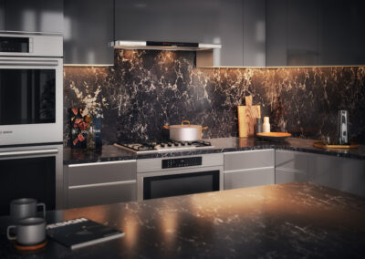 Infinity Shore Club Residences D2 Kitchen Rendering